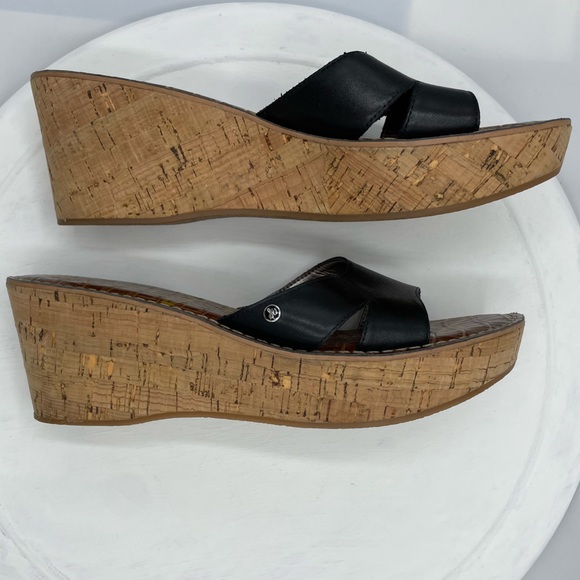 Sam Edelman REID Platform Cork Wedge Slide Sandals 9.5 - Picture 7 of 10
